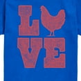 thumbnail image 3 of Instant Message - Love Chicken - Toddler & Youth Short Sleeve Graphic T-Shirt, 3 of 6