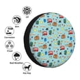 thumbnail image 4 of Logiee Travel1 Print Spare Tire Cover, Universal Wheel Protectors,Waterproof Dust-Proof UV Sun Wheel Tire Cover,Fit for SUV, RV, Travel Trailer, Truck-14 inch, 4 of 6
