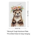 thumbnail image 2 of Otter with Flower Crown Nursery Aluminum Sign – Cute and Playful Decor for Baby’s Room, Girl’s Room, Playroom – Ideal Gift for Nature-Inspired Spaces 8x12 inch, 2 of 8
