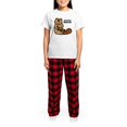 thumbnail image 4 of CafePress - Beavers Rock Women's Light Pajamas - Women's Short Sleeve Print T-Shirt and Pants Light Cotton Pajama Set, 4 of 7