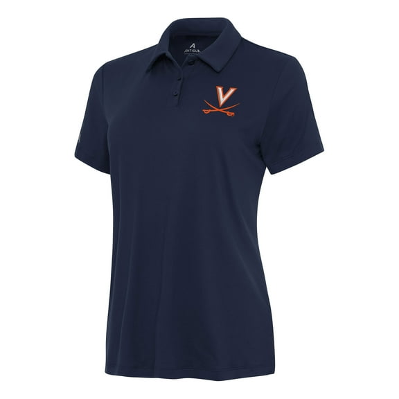 Women's Antigua Navy Virginia Cavaliers Reprocess Polo