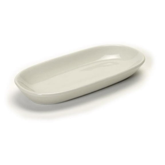 Tuxton China BEZ-0921 9.25 in. x 4.25 in. Relish Tray - Eggshell - 1 Dozen