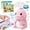 Pink, variant on Dinosaur Talking Flash Cards with Stickers, Dino Speech Toy for Toddlers