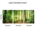 thumbnail image 3 of SHANXI Green Forest Wall Art for Living Room Bedroom Office  Nature Canvas Wall Art Kitchen Pictures Modern Landscape Wall Decor Paintings Tree of Life Artwork Waterproof Ready to Hang 12"x16"x3pcs, 3 of 6
