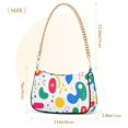 thumbnail image 3 of FORMRS Womens Shoulder Bag with Chain Strap Clutch Purse Cute Tote Handbag, Colorful Round, 3 of 7
