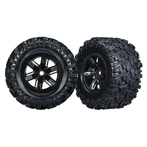 Traxxas X Maxx Assembled Tires Wheels Black Walmart Com Walmart Com
