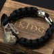 thumbnail image 4 of Odin Raven Skull Bracelet Mens Slavic Paracord Rope Bracelet Punk Biker Rock Party Accessories Nordic rune Jewelry, 4 of 5