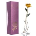thumbnail image 1 of Lishi Golden Yellow Rose with Base - Perfect Valentine's Day Gift for Your Loved One, 1 of 20