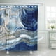 thumbnail image 1 of ABPHQTO Artista azul piedra natural única mármol ónix marrón negro Color diagonal elegante cortina de ducha de baño 165x180 cm, 1 of 2