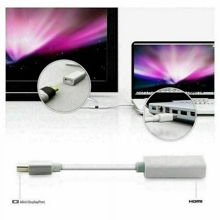 Mini Display Port DP Thunderbolt to HDMI Adapter Cable For Macbook Pro Air  Mac 