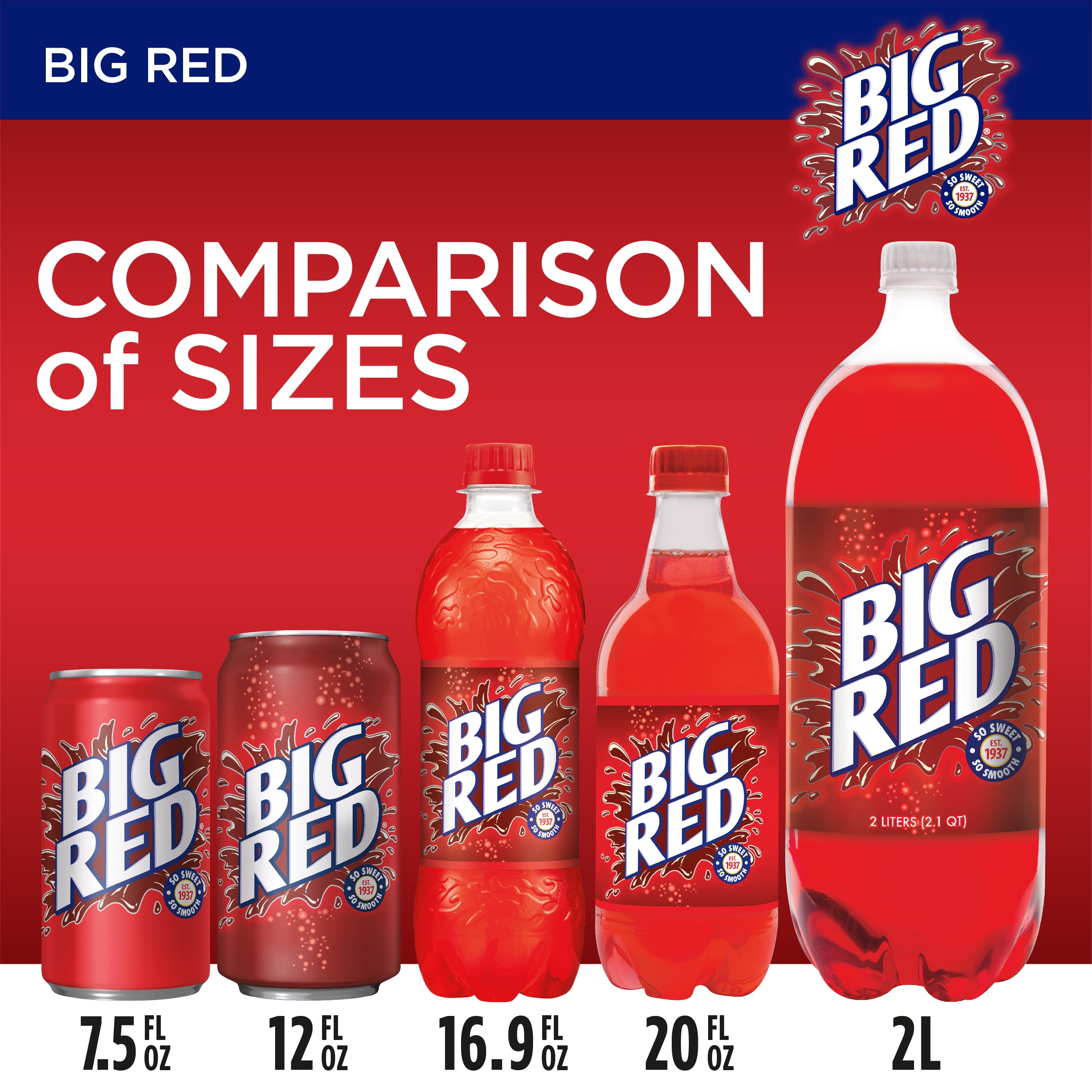 Big Red Soda Bottles, 6 bottles / 16.9 fl oz - Kroger