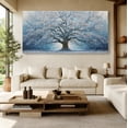 thumbnail image 6 of Large White Trees of Life Canvas Wall Art, Creative Trees Decor Painting Canvas Print for Living Room, Bedroom, Office Decorations, Gifts for Men, 6 of 7