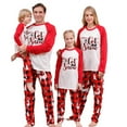 thumbnail image 4 of Matching Family Christmas Pajamas Xmas Jammies Clothes Long Sleeve PJs Set Holiday Nightwear Sleepwear, 4 of 7