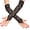 Black, variant on HOMEIORA Women's Gloves Protection Long Lace Gloves Fingerless Elbow Length Lace Gloves for Party, Adult Size - White, 1 Pair
