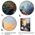 thumbnail image 3 of Designart "The Colorful Bronx in New York" Cityscapes Floater Framed Wall Decor, 3 of 7