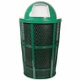 thumbnail image 5 of Global Industrial Outdoor Metal Trash Container, 48 Gallon, Blue, 5 of 5