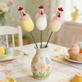 thumbnail image 3 of Huanglei Easter Tabletop Funny Chick And Egg Arrangement With Floral For Home And Party, 3 of 3