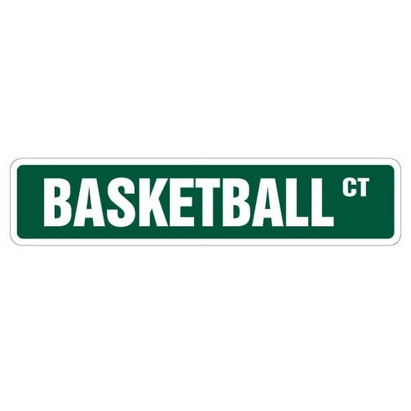 SignMission SS-BasketBall 4 x 18 in. Basketball Street Sign