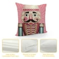 thumbnail image 4 of JEUXUS  Merry Christmas Tree Nutcracker Decorative Throw Pillow Covers Pink Xmas FA La La Porch Outdoor Home Decor, Ornaments Winter Holiday Party Decorations Cushion Case, 4 of 5