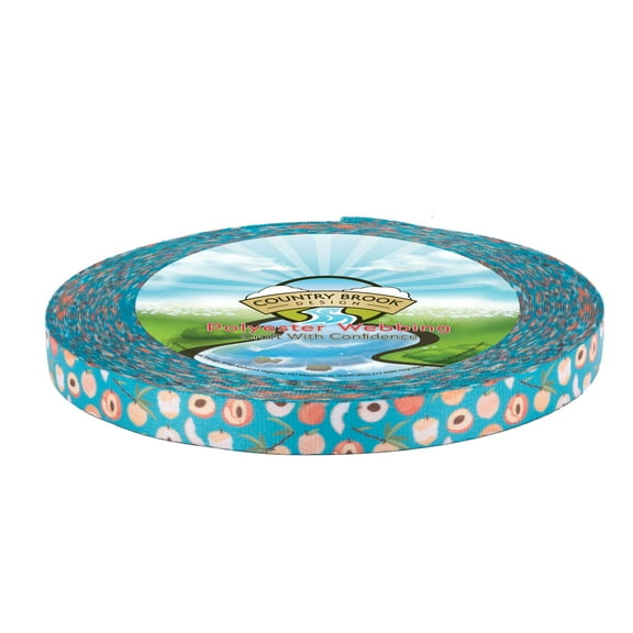 Country Brook Design® 1/2 inch Peaches Photo Quality Polyester, 50 Yards