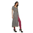 thumbnail image 3 of Moomaya Kurta Imprimée pour Femmes Hauts à Fente avant Tunique d'Été Kurti, 3 of 6