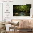 thumbnail image 5 of Elephant Stock Spirit Bear In Hartley Bay Wall Art - Horizontal Canvas Wall Art - Living Room Wall Decor - Animal Canvas - Black And Green Decor - 12" x 8", 5 of 8