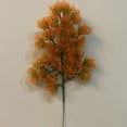thumbnail image 4 of 1 Branch Artificial Plant Fresh-keeping Vivid UV-resistant Flower Arrangement Fake Pine Stem for Courtyard Yellow Plastic, 4 of 8