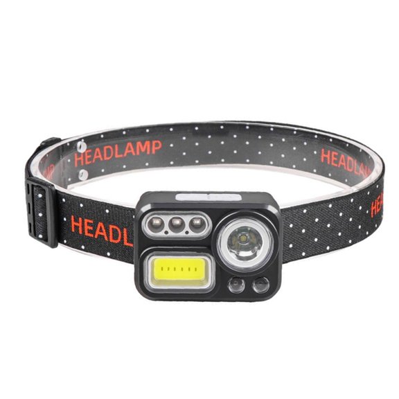 8 Modes Waterproof Head Torch High Lumens Bright Headlamp for Running Jogging Walking