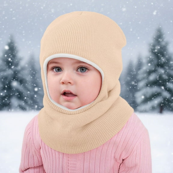 KANG Kids Winter Fleece Knit Hat With Ear Warm Thermal For Infants Toddlers Boys Girls Cold Weather Outdoor