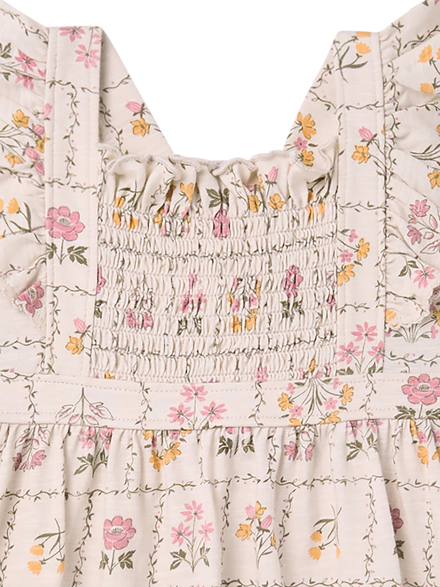 Modern Moments by Gerber Toddler Girl Smocked Pinafore Dress, Sizes 12 Months - 5T