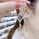 thumbnail image 3 of XWSHYW Pendientes Joyería de Los Pendientes Largos de La Borla Del Diamante Del Rombo de La Moda de Las Señoras, 3 of 6