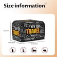 thumbnail image 2 of Rateoe Travel Pattern Toaster Covers 2 Slice Wide Slot,Bread Machine Cover,Bread Dust Cover & Fingerprint Protection,Appliance Covers, 2 of 7