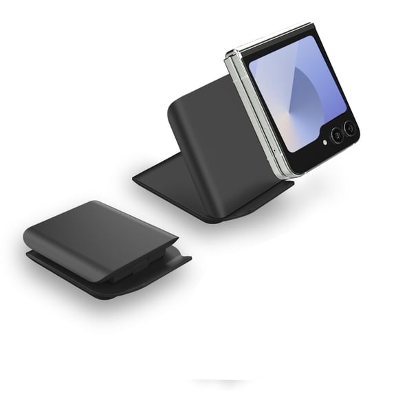 Geyo Foldable Wireless Charging Stand for Samsung Galaxy Z Flip 7 6 5 4, Fast Portable Travel Charger, Black