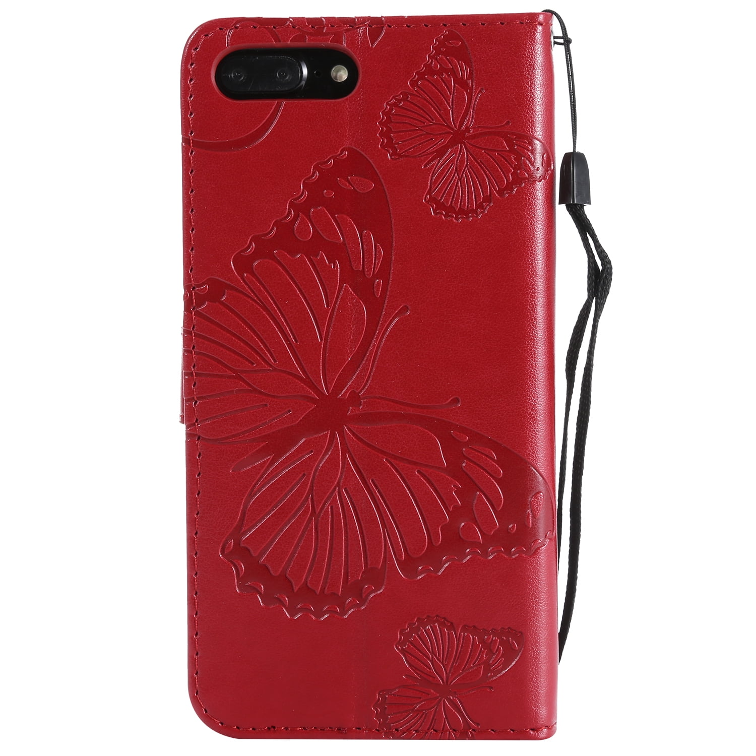 Leather Louis Vuitton iPhone X/8/7/6S/Plus Case Galaxy S8/Note8 Cover Red