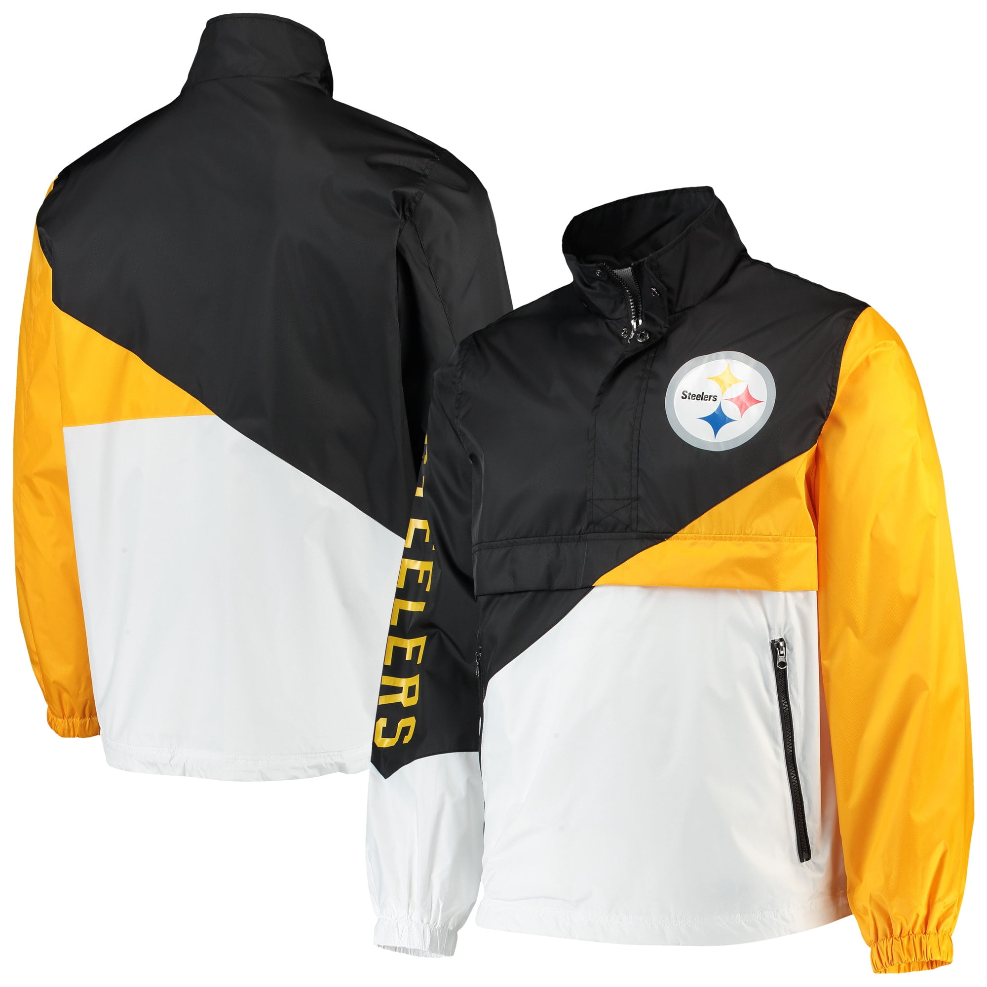 steelers windbreaker pullover
