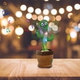 thumbnail image 4 of Juguete De Peluche De Cactus Bailando Juguete De Cactus Parlante Alimentado Por Batería Iluminado Incorporado 120 Canciones Juguete De Grabación De Cactus De Peluche Para Niños Cumpleaños Regalo De Na Muyoka  Hogar, 4 of 6