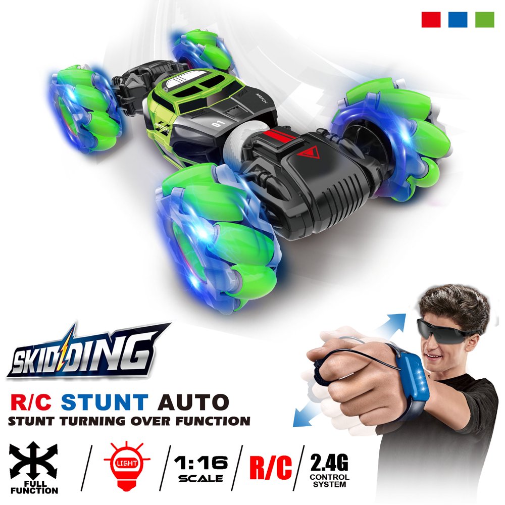RC Stunt Car 4WD Watch Gesture Sensor Control Deformable Electric Car All-Terrain Transformable
