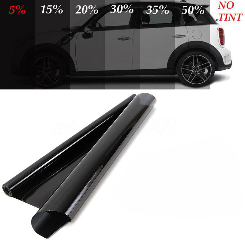 VLT 5%,Uncut Roll 100*50 Cm Tint Decal Film Charcoal Car Glass Office Black 