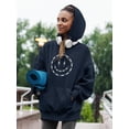 thumbnail image 2 of Smiling Barb Wire Face Hoodie Women -Image by Shutterstock, Female Small, 2 of 4