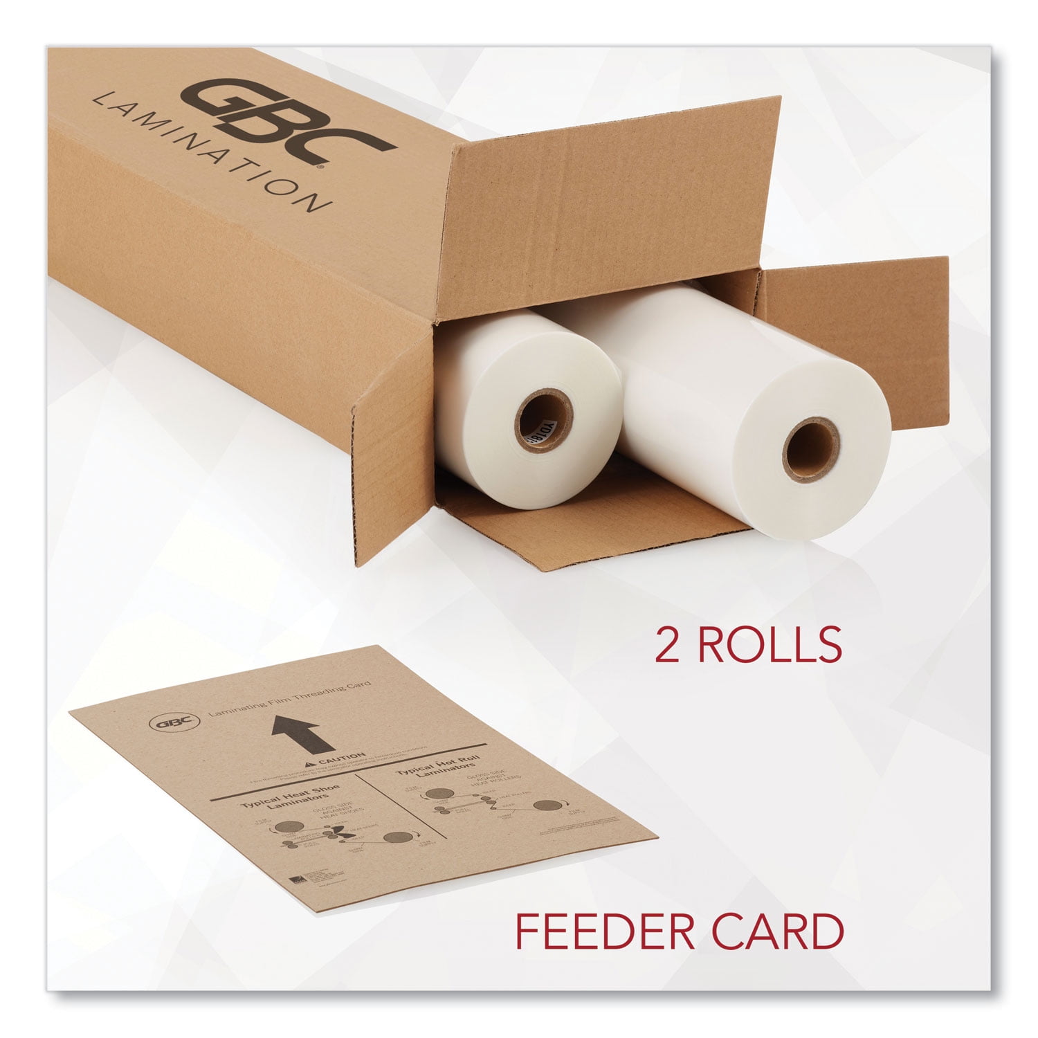 Nap-Lam I Roll Film, 1.5 Mil, 25" X 500 Ft, Gloss Clear, 2/box