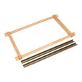 thumbnail image 3 of HILABEE Wood Cross Stitch Frame Needlework Supply Easy to Use Handmade Embroidery Stand Quilting Hoop Stand for Studios Sewing Crafts, 3 of 9