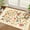 Beige Yellow-2' x 3' (Rectangular), variant on 2x4 Rug For Entryway  Washable Kitchen Floral Runner With Non Slip Backing Low Pile Soft Boho Carpet Hallway Laundry Bedroom Black