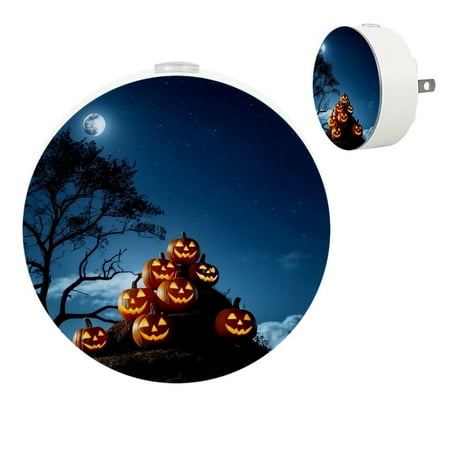 

YZUOUZY Lamp for Bedroom Lamps for Bedroom Bedroom Lamps Set of 2 Pumpkins Moon Clouds Trees Mound