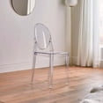 thumbnail image 3 of Heavenly Collection Clear Plastic Armless Chair, 3 of 9