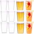 thumbnail image 1 of Baweave  9 Oz Reusable Clear Plastic Water Tumblers  Stackable Shatterproof Clear Drinking Glasses  Unbreakable Portable Cups BPA Free  Set of 12 (Transparent), 1 of 8