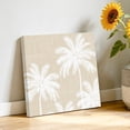 thumbnail image 2 of Beige Palm Trees Canvas Wall Art for Living Room, Summer Beach Tropical Farmhouse Wall Decor Framed Artwork Pictures Ready to Hang for Bedroom Office Home Decor, 2 of 9