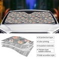 thumbnail image 3 of Kdxio Bulldog Print Front Windshield Sun Shade,Folding Auto Sunshade for Car Truck SUV-Medium, 3 of 5
