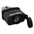 thumbnail image 5 of Master Lock 311TRI Candado de acero laminado con llaves iguales, paquete de 3, negro, 5 of 5