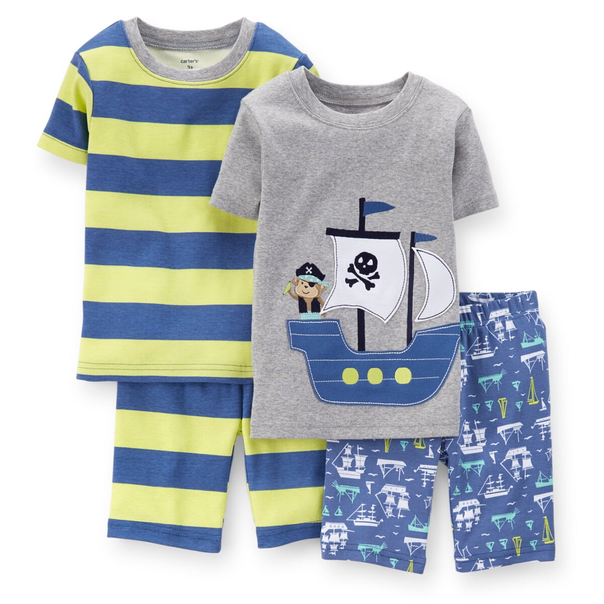 Carters Baby Clothing Outfit Boys 4Piece Snug Fit Cotton PJs Pirate