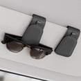 thumbnail image 1 of Soporte para gafas de sol Sotfamily para visera de coche, tela de gamuza, 2 paquetes, 1 of 9